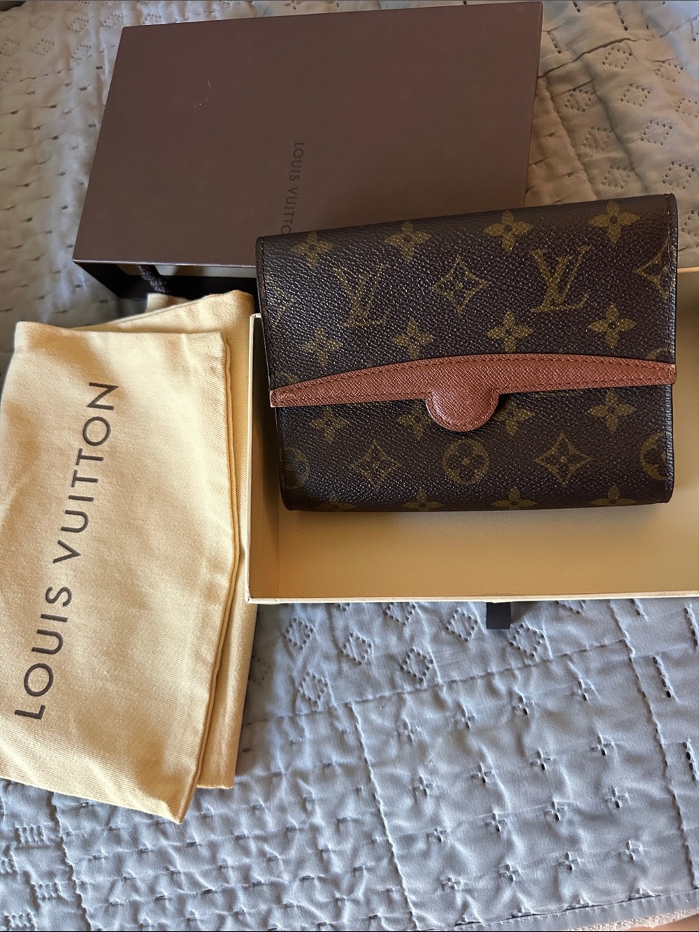 Louis Vuitton Monogram Pochette Arche Clutch Bag